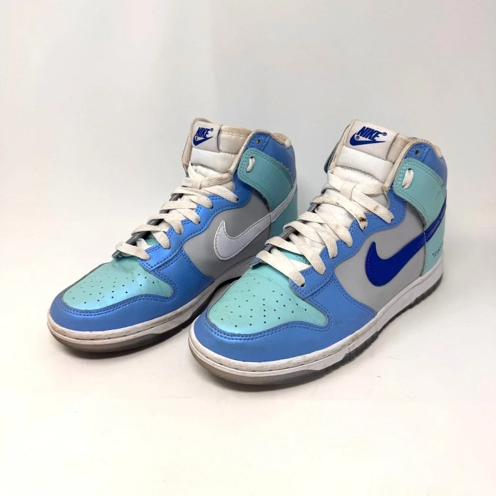 Nike Dunk High Next Nature Womens 6 Blue White Casual Sneakers Shoes Colorway - Picture 4 of 9